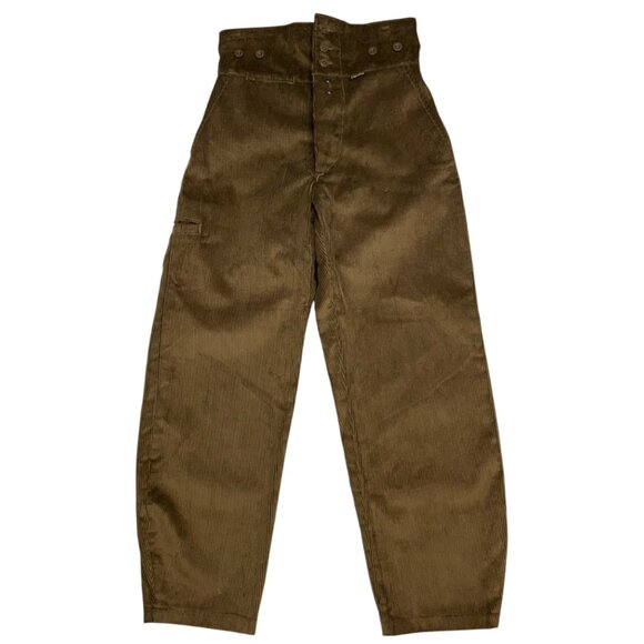 Laboureur Unisex Corduroy French Farm Pant EU/36 US/26 Hazelnut High Rise Barrel - Picture 1 of 12